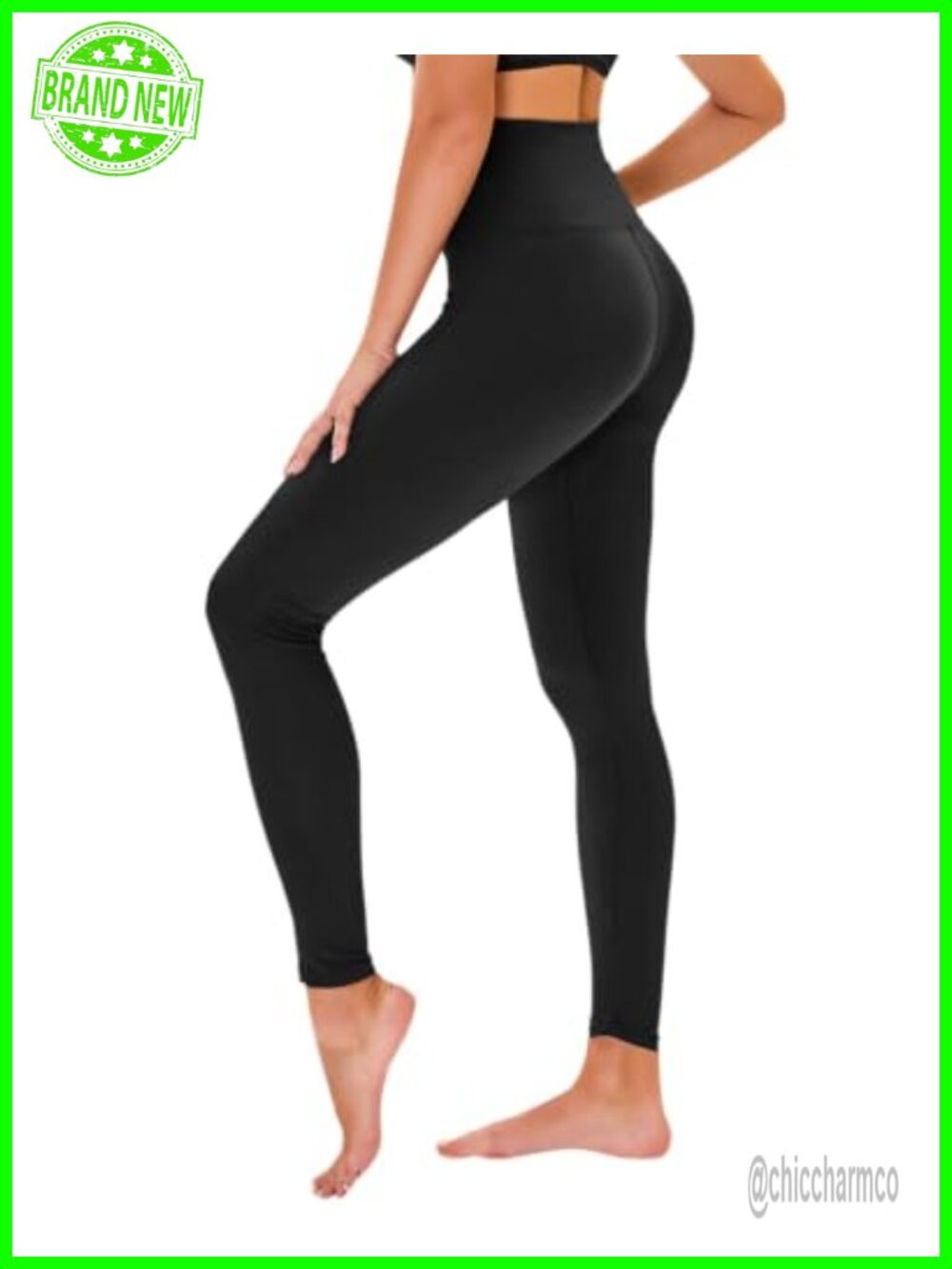 High Waisted Leggings No See Through Tummy Control Workout Yoga Pants